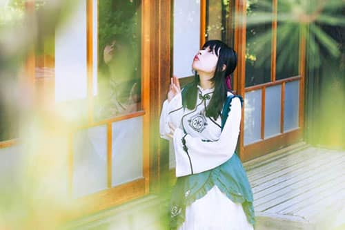 歴史的建造物でモデル撮影会